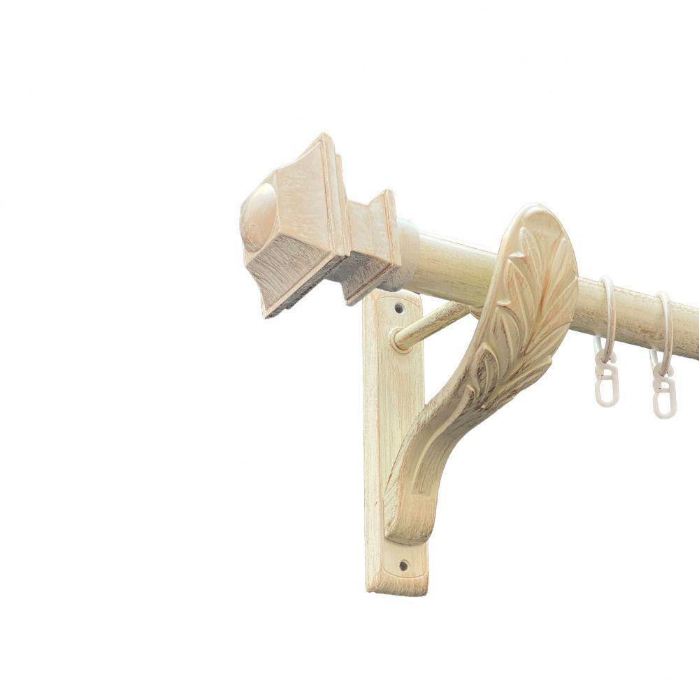 Карниз Orvit Борджеза металевий однорядний ретро Біле Золото 25 мм 240 см (00-00010528) Львів - фото 1