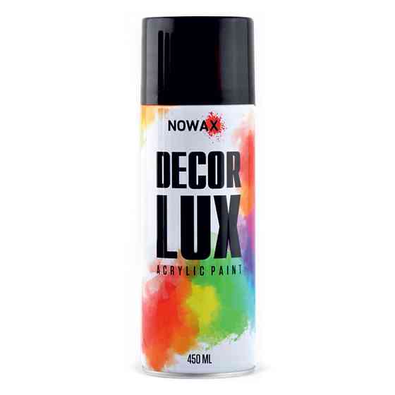 Краска акриловая Nowax Spray Черный металлик 450мл Львов