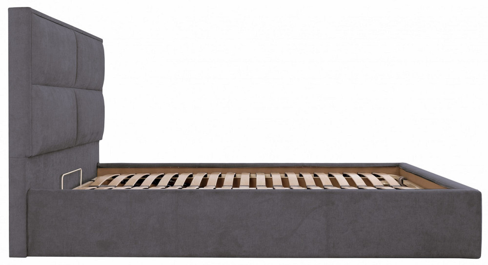 Ліжко Sheffield VIP 120 х 190 см Місті Dark Grey З додатковою металевою цільнозварною рамою Темно-сірий Дніпро - фото 9