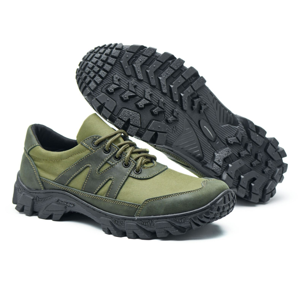 Кросівки тактичні з натуральної шкіри та кордури колір хакі 43 (28,5) Харків - фото 3