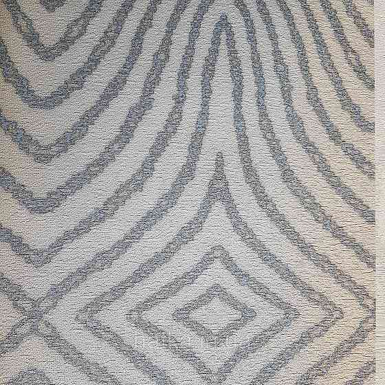 Шпалери метрові вінілові на флізелін 24 Carati Cristiana Masi абстракція смуги хвилі сині блакитні сріблом Київ