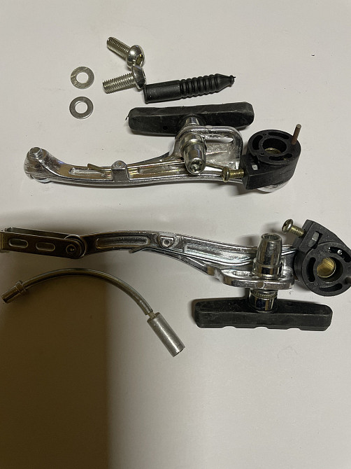 Гальмо велосипеда V-brake (хром) (комплект) (mod:5) Мукачево - фото 1