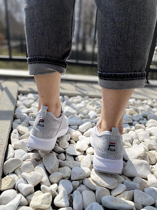 IDEAL Кросівки жіночі IDEAL 220 сірі (весна-осінь, текстиль + сітка) (2474) Коломия - фото 4