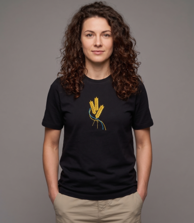 Футболка вишита гладдю колоски Київ