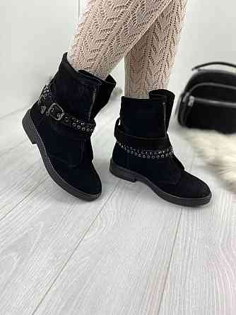 SOTHBY'S Черевики жіночі Sothby 's Б-3190/2 чорні (зима, замша натуральна) (2820) лише 37р.39р. Коломыя