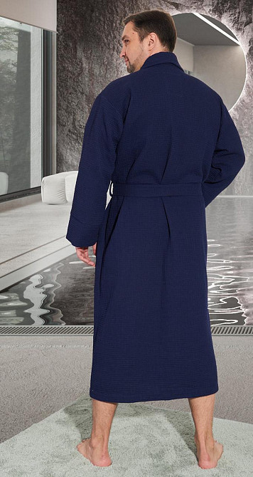 Чоловічий вафельний халат корисний подарунок (56-58) Київ - фото 2