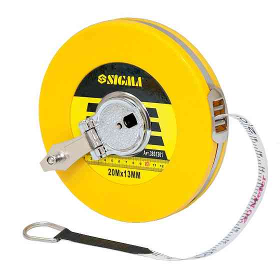 Sigma Рулетка стекловолокно 20м×13мм SIGMA (3831201) Київ