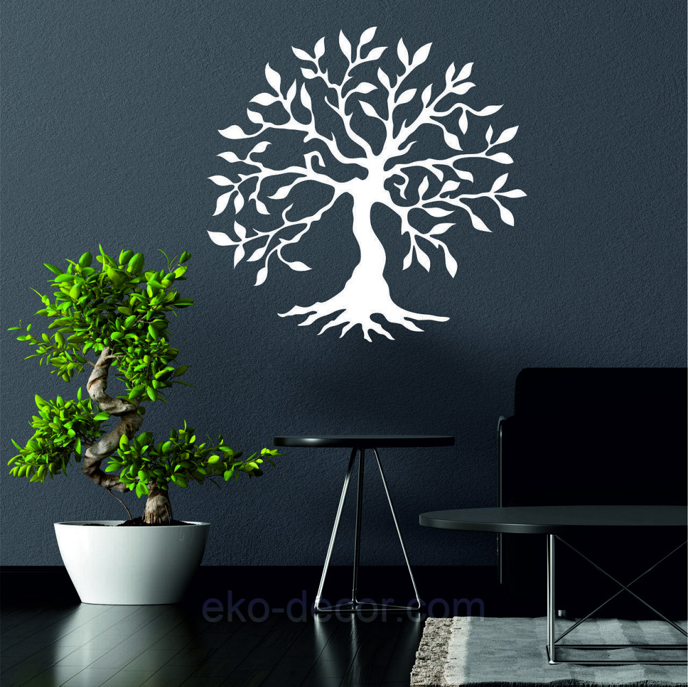 Декоративне настінне Панно «Дерево серце» Декор на стіну 70*33 см, Білий Київ - фото 4