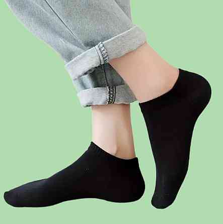 Носки короткие унисекс one size черный Киев