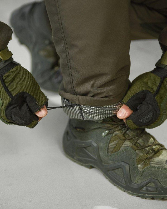 Зимний костюм теплый мужской горка олива супер качество омни хит ветрозащита водоотталкивающий Одесса - изображение 14