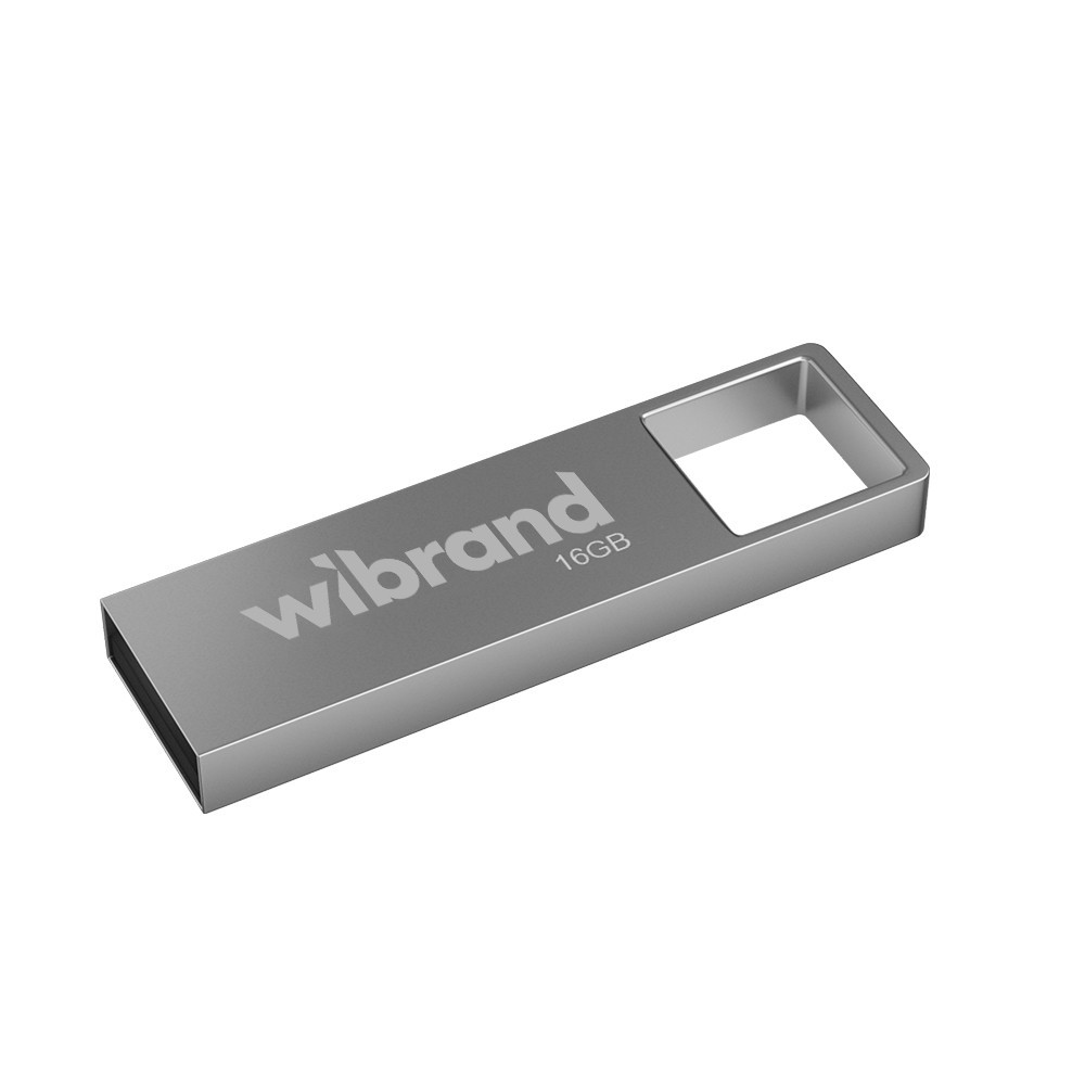 Флешка flash Wibrand USB 2.0 Shark 16Gb Silver WI2.0 / SH16U4S Одеса - фото 1