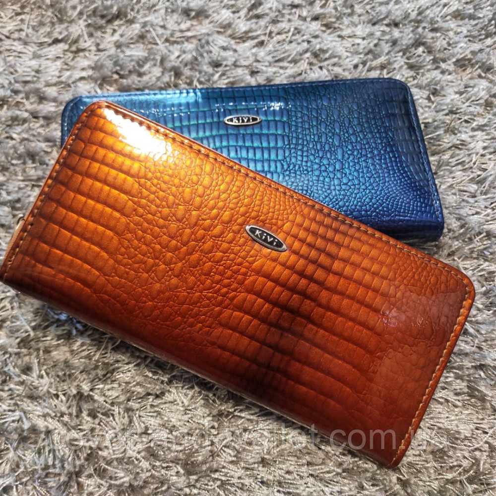 Місткий жіночий гаманець на блискавці колір золотистий Kivi Київ - фото 1