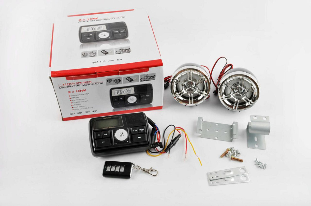 Аудіосистема (3, чорні, сигналізація, МР3//USB/SD, ПДУ, РК дисплей) Мукачево - фото 1