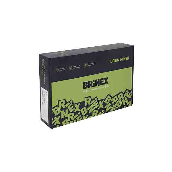 Змішувач для раковини Brinex Pure 001F низький Nickel BRIPUR001FNKL Київ