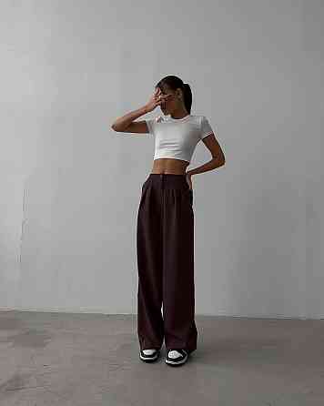 Жіночі базові штани палаццо костюмка Одеса
