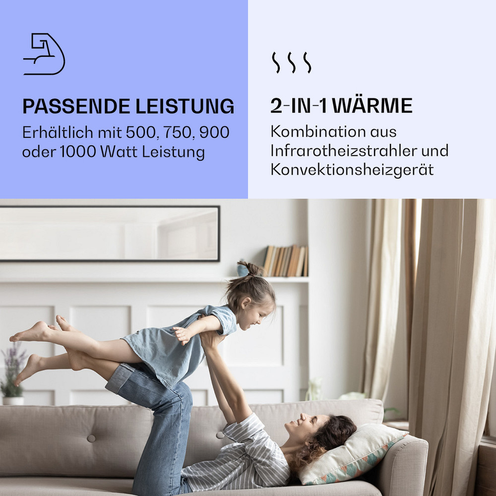 Інтелектуальний інфрачервоний нагрівач La Palma 900 40x160 см 900 Вт дзеркальна основа 900 Вт (40 x 160 Рівне - фото 5