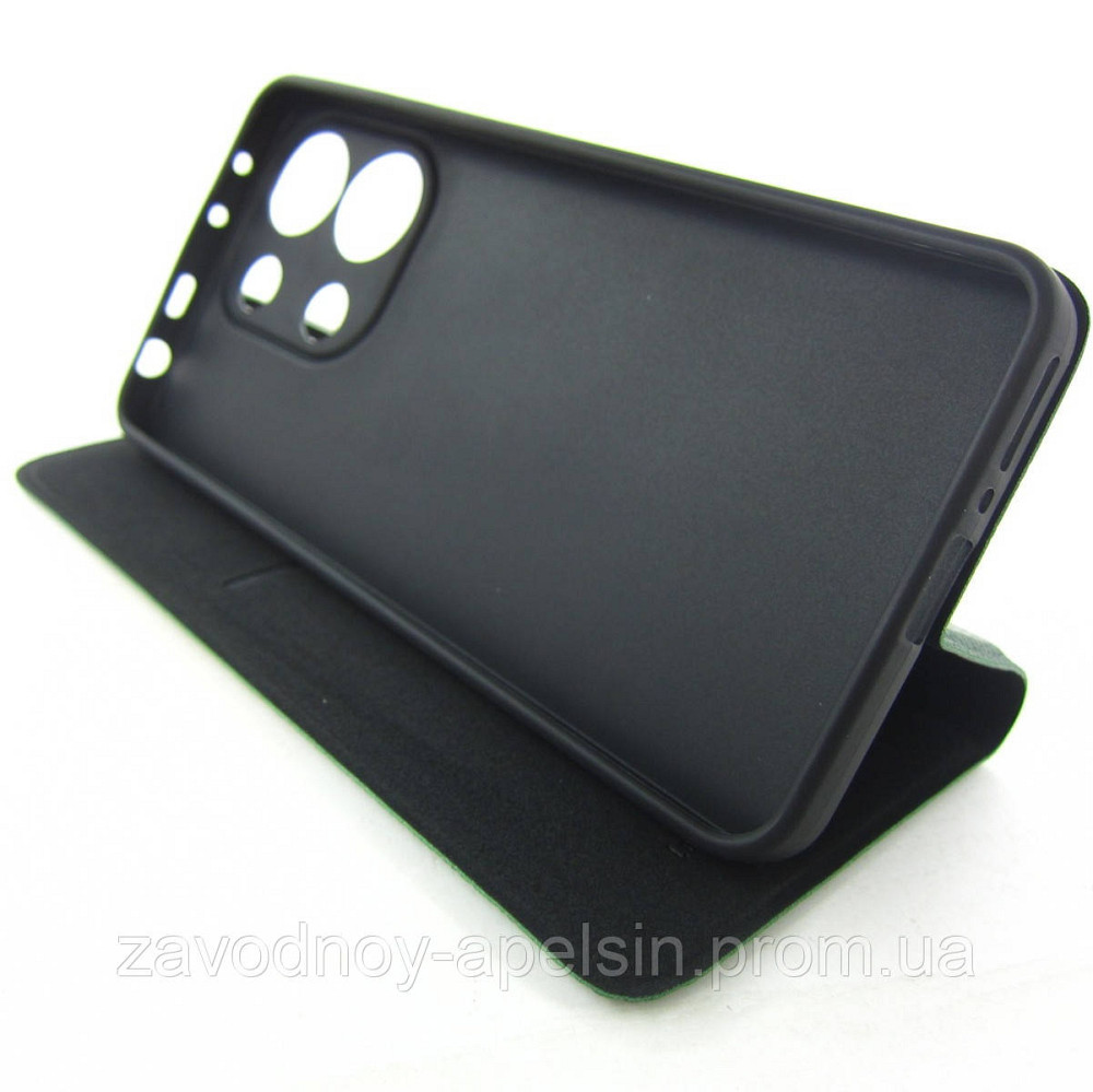 Чохол-книжка Xiaomi Redmi Note 13 4G Захист камери (зелений) Одеса - фото 3