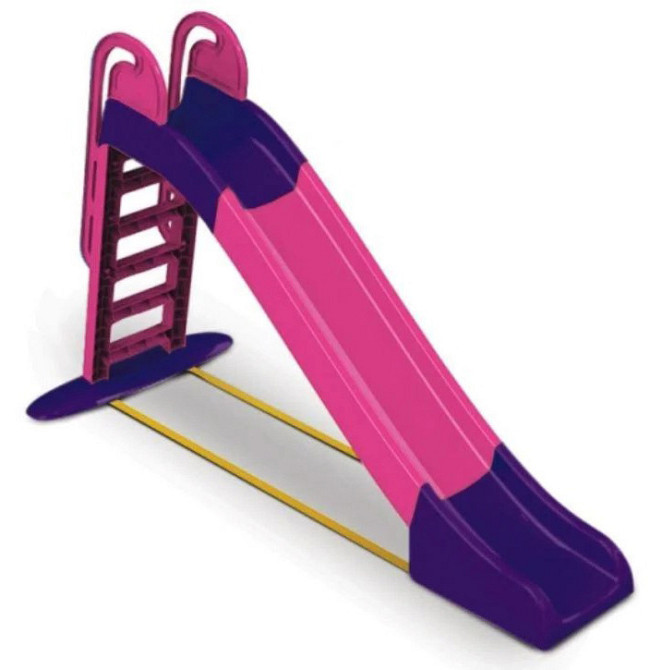 Горка детская пластиковая 243 см спуск для детей Розовый Киев - изображение 2