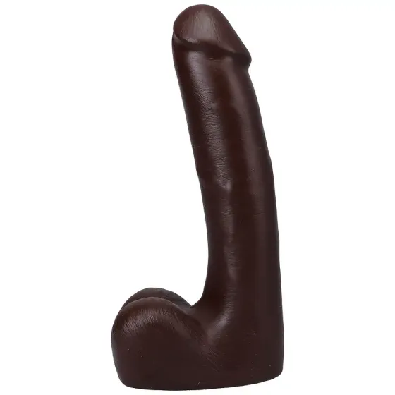 Фалоімітатор Doc Johnson The Realistic Cock ULTRASKYN - 9 Inch with Balls Chocolate Львів