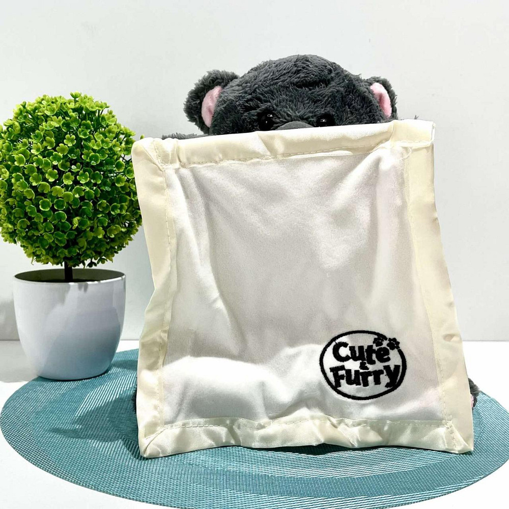 Ведмедик казкар інтерактивний грає в хованки розповідає казки Сірий (M 5843 I UA) Чернігів - фото 6