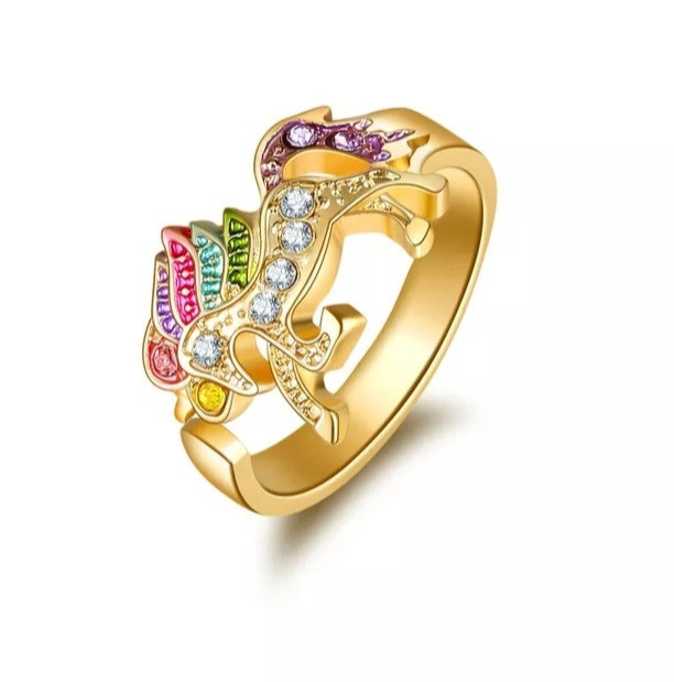 Бижутерия с Единорогом набор золотистый Киев - изображение 3