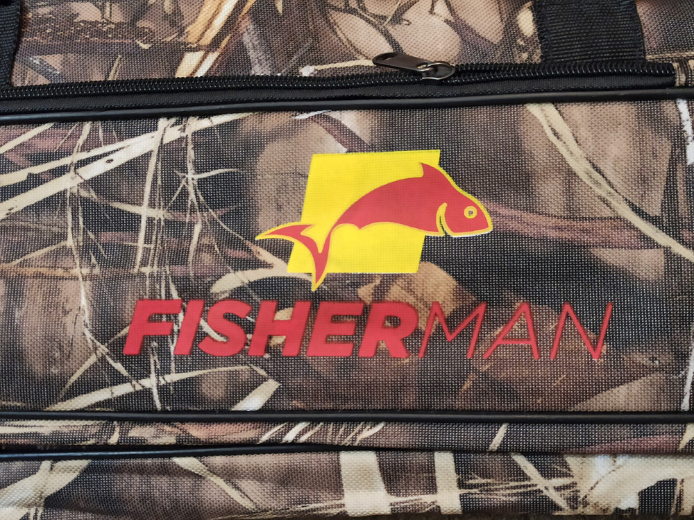 Чехол для вудилищ FisherMan 130 см на 3 секции и принадлежностей 2 боковых кармана коричневый Киев - изображение 5