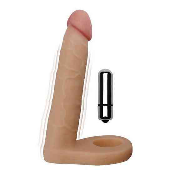 Насадка для подвійного проникнення - The Ultra Soft Double Vibrating 6.25 " Sex Aura Київ