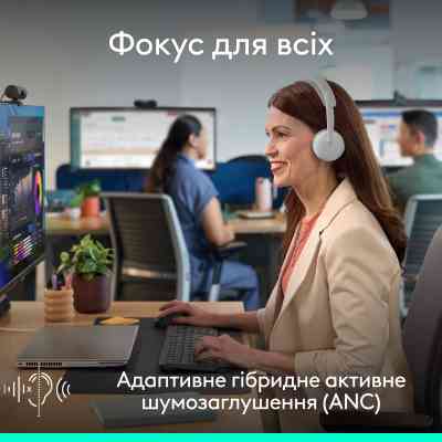 Наушники Logitech Zone Wireless 2 ES for Business Off-White (981-001520) Вінниця