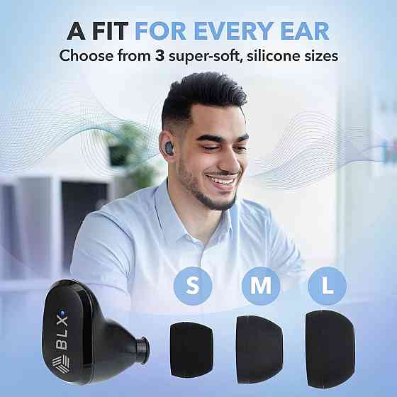 Бездротові навушники Blaux BLXBUDS G2 TWS Bluetooth 5.1 вакуумні з мікрофоном та кейсом Чорні Київ