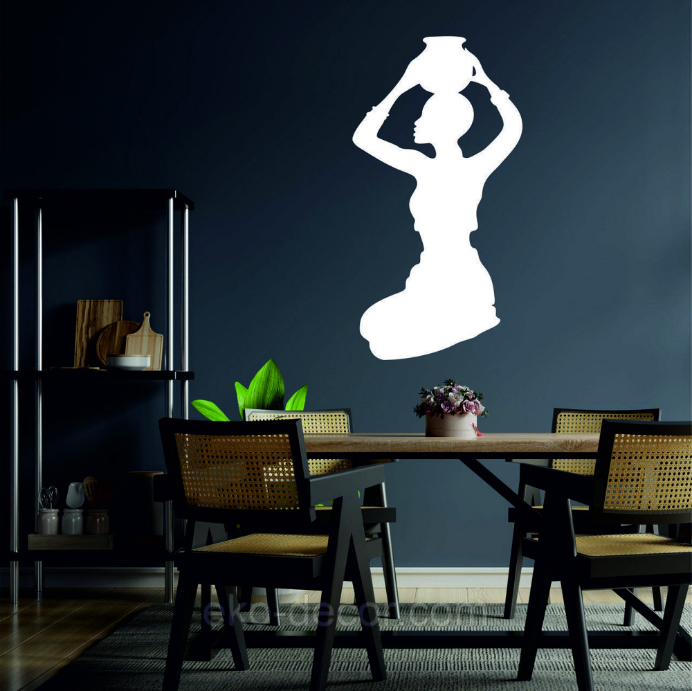 Декоративне настінне Панно «Дівчина з глечиком», Декор на стіну Київ - фото 4