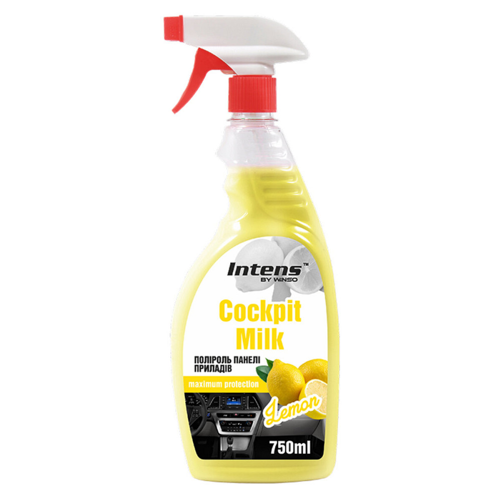 Полироль-молочко для панели приборов Winso Cockpit Milk Лимон, 750мл Киев - изображение 1