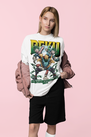 Футболка аниме Моя геройская академия оверсайз (S/M/L) Черний AnimeJ0740 Днепр