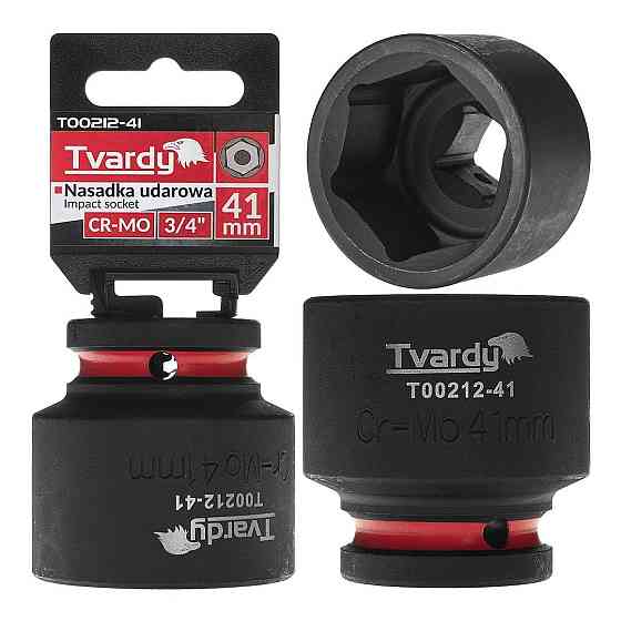 Головка ударна "Tvardy" з хром-молібденової сталі (Cr-Mo)  3/4"  6-гранна 41 мм Київ