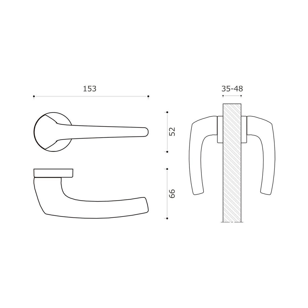 Ручка SYSTEM MAJA Матовый хром Киев - изображение 2
