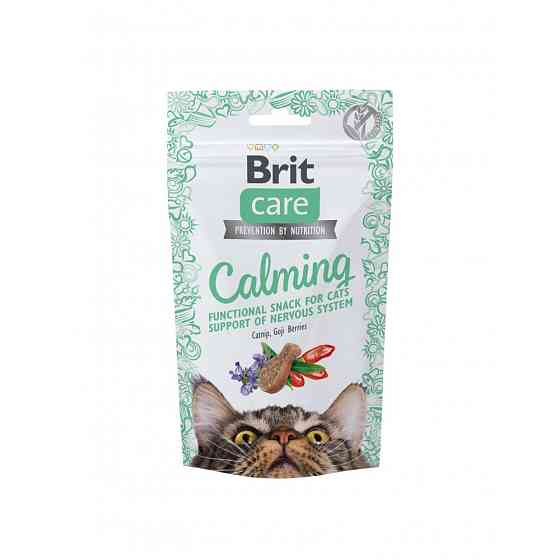 Функциональное лакомства для кошек Brit Care Cat Snack Calming с курицей, 50 г Винница