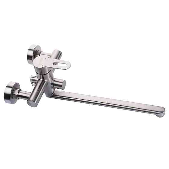 Змішувач для ванни Globus Lux RING SR-208 EURO, вилив 350мм,НЕРЖ._Комплект Луцк