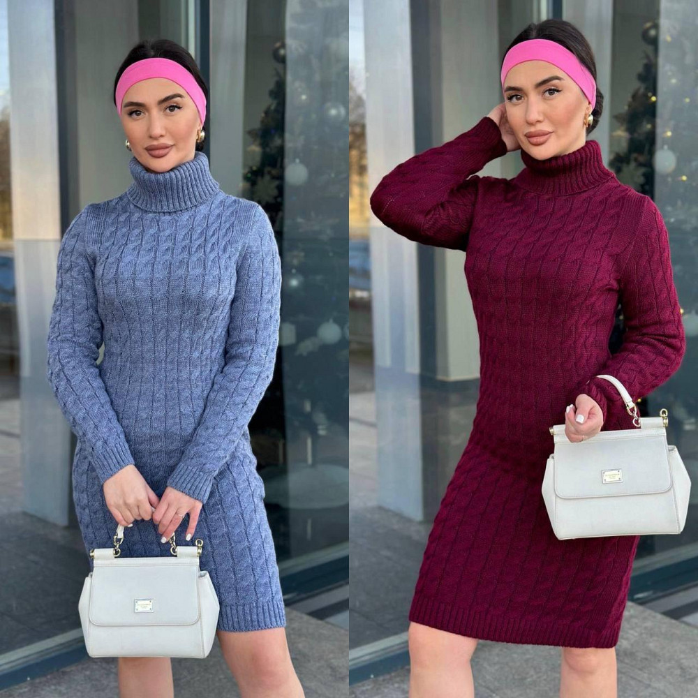 Женское вязаное платье с горлом.  42-48р. Киев - изображение 10