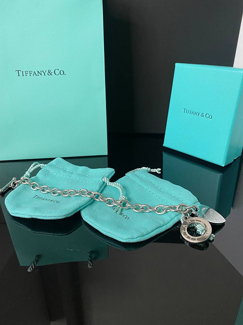 Тіффані браслет серце/ ланцюг срібло (покриття)/пакований у мішечок Tiffany Одеса - фото 2