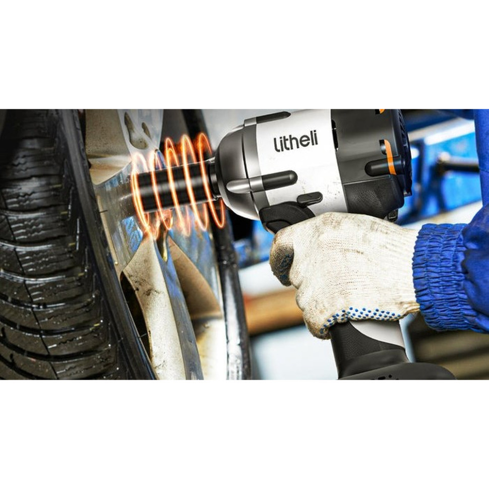 Гайковерт акумуляторний ударний Litheli безщітковий живлення від павербанку Power Bank Litheli 20000mAh 45W Вінниця - фото 5