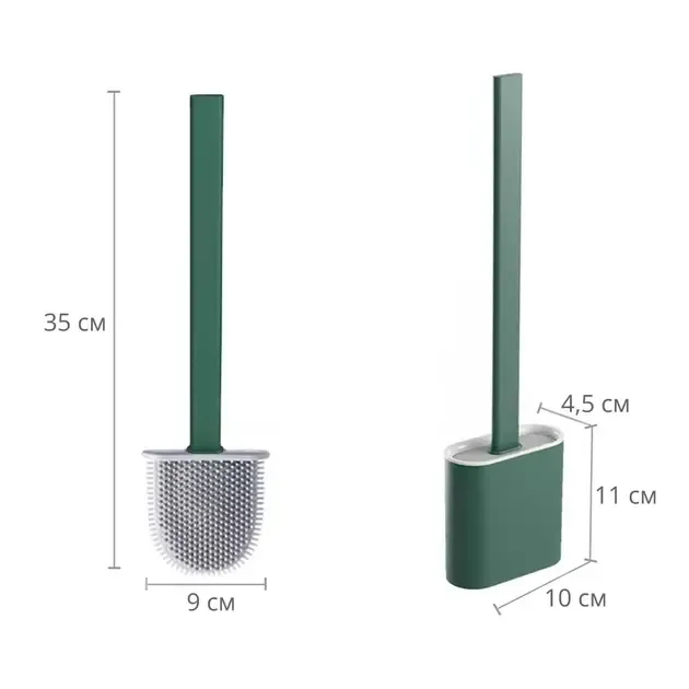 Ершик для унитаза с силиконовой гибкой щеткой Коломия - фото 7