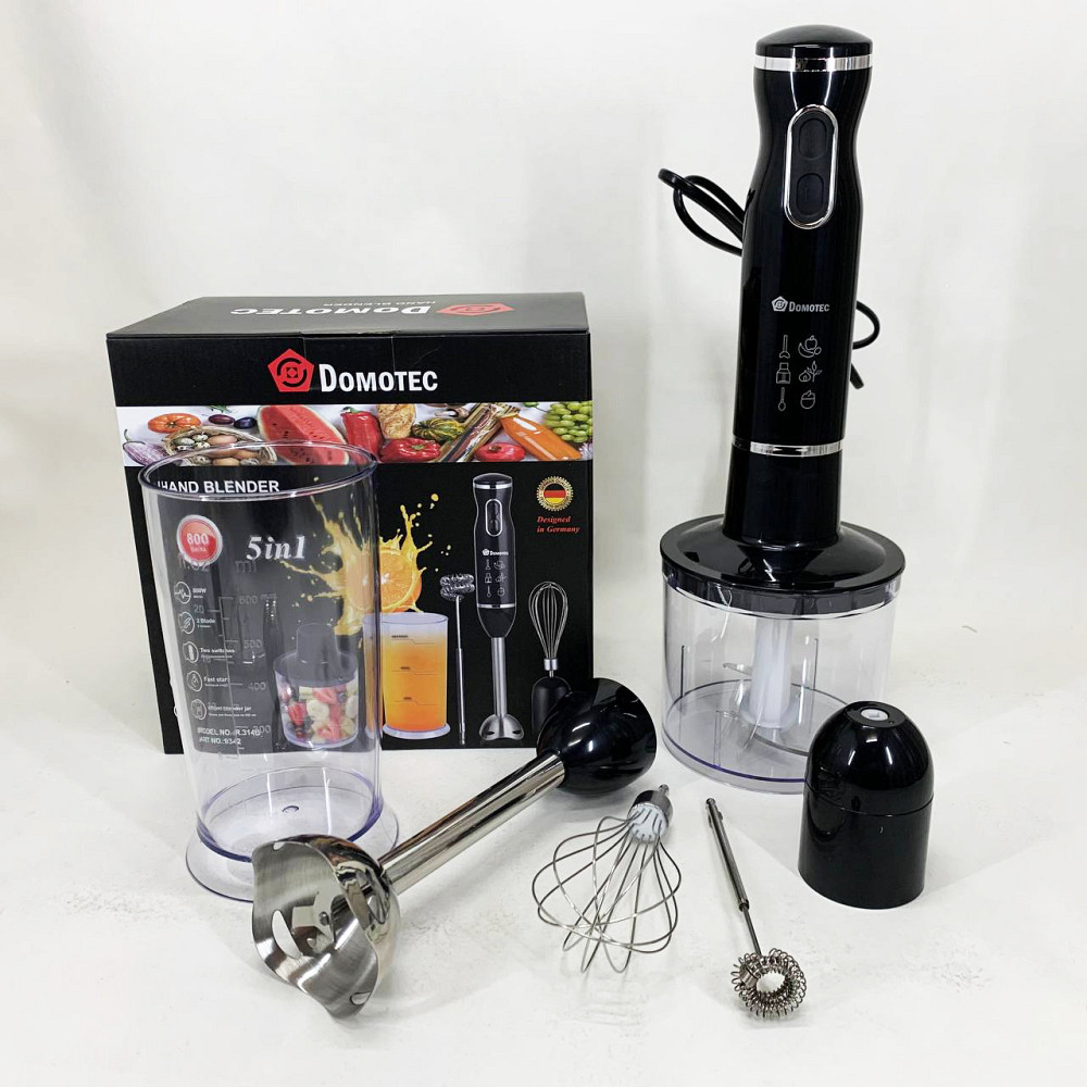 Стаціонарний блендер для кухні зі скляною чашею Domotec, Занурювальний кухонний блендер з ємністю EH-50 Львів - фото 15