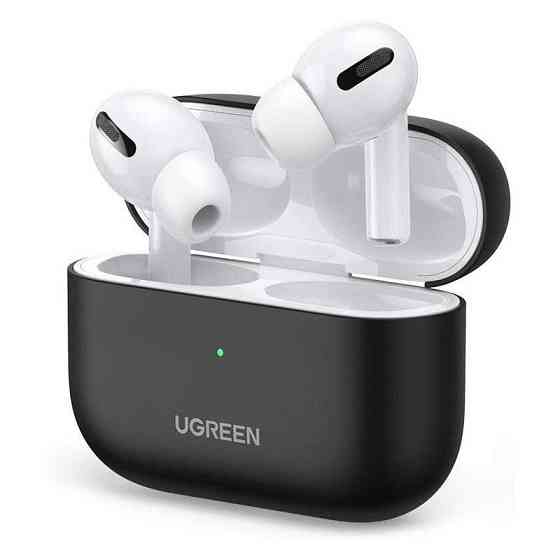 Чехол для навушників Ugreen Silica Gel Case Protector for Apple Airpods Pro 80513 (Чорний) Николаев