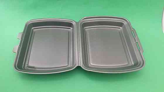 Ланч-бокс з спіненого полістиролу з кришкою 250*210*70 Чорний HP-1 125 шт/уп Харків