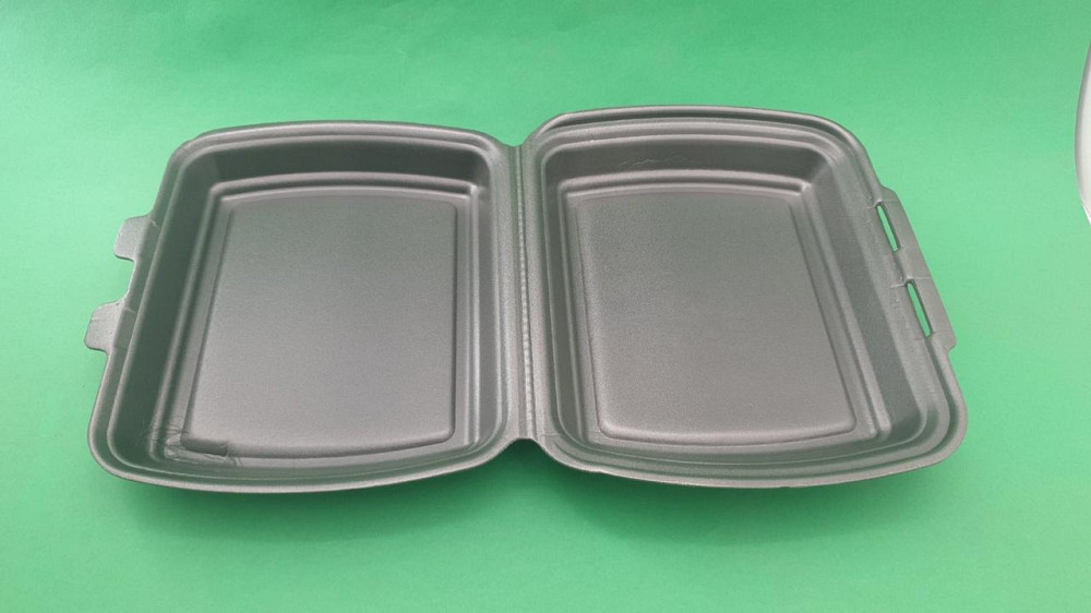 Ланч-бокс з спіненого полістиролу з кришкою 250*210*70 Чорний HP-1 125 шт/уп Харків - фото 2