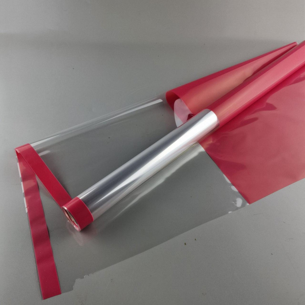 Пленка для цветов Рулон 8 м Тонировка с каймой  (75) (h700) № 804 Красный (1 шт) Харьков - изображение 1