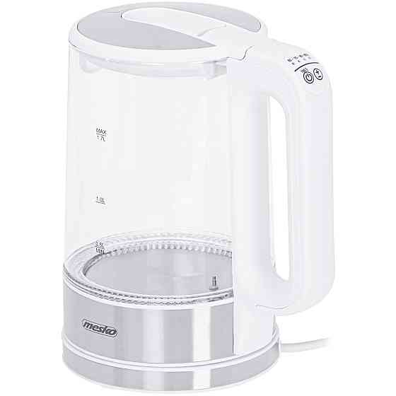 Електрочайник Mesko MS 1301 white 1850-2200Вт/ 1.7л/ скло/ встановлення температури Вінниця