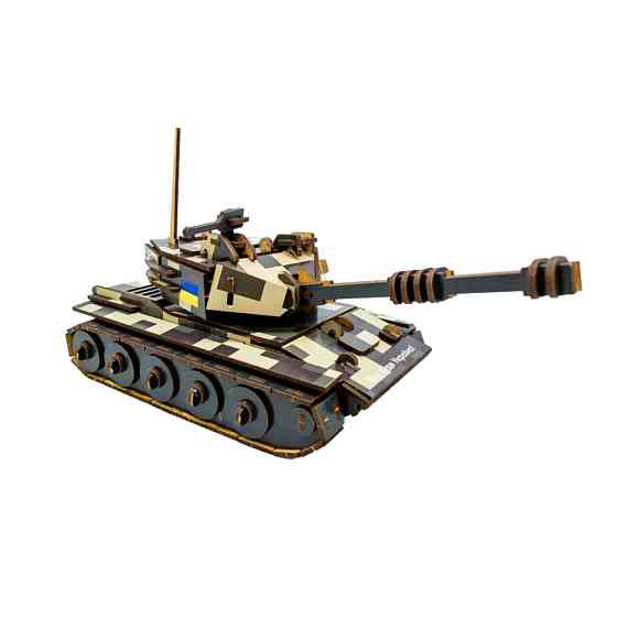 Дерев'яний 3D конструктор Танк 162-0074, 162 деталі Вінниця