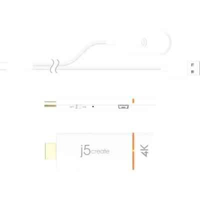 Адаптер ScreenCast 4K WI-FI 15m Miracast/AirPlay/Chromecast black J5create (JVAW76-N) Винница