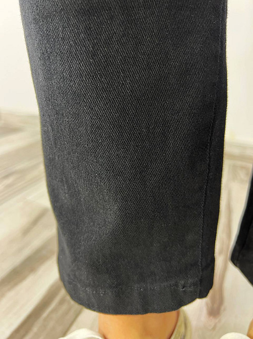 Джинси жіночі A-N 25072 MOM банани талія на резинці з ременем чорні, чорний, M, M, 77 см, 105 см Київ - фото 5