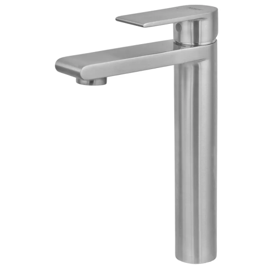 Высокий смеситель для умывальника Koer KI-11015-02 из нержавеющей стали цвет нерж (KR4782) Харьков